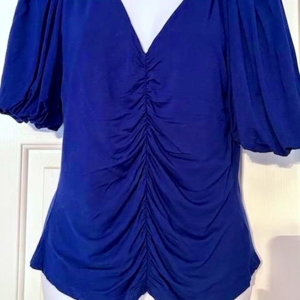 NWT W5 Blue Ladies Blouse Sz M